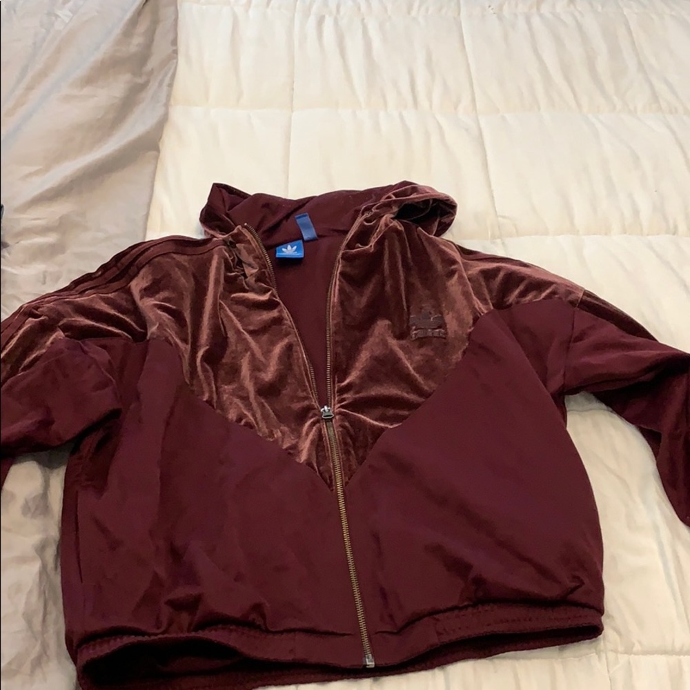 Adidas velvet hoodie